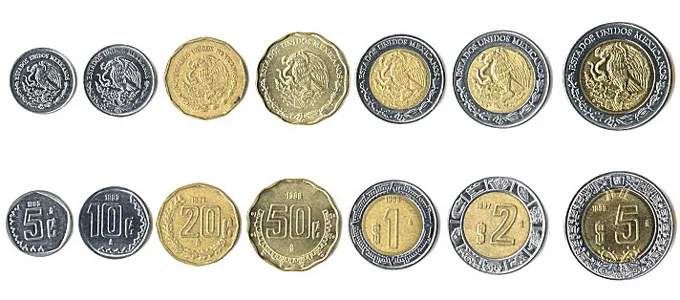 MXN 3 mxn price mexican pesos coins