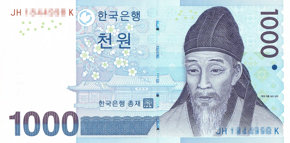 South Korean Won​ KRW CAD