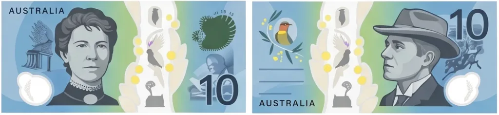 The $10 Banknote: AB ‘Banjo’ Paterson and Dame Mary Gilmore