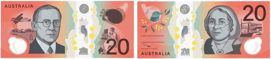 The $20 Banknote: Mary Reibey and Reverend John Flynn